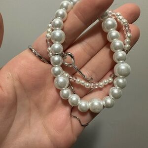 Set of 2 Pearl bracelets